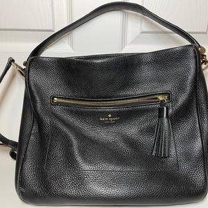 Black Kate spade cross body tote bag